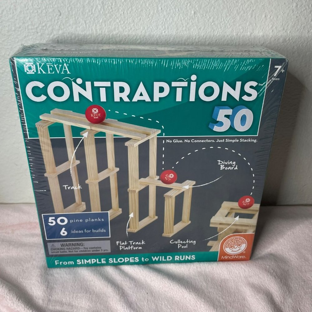 Mindware - KEVA Contraptions 50 Plank Set ages 7+ What will you build.